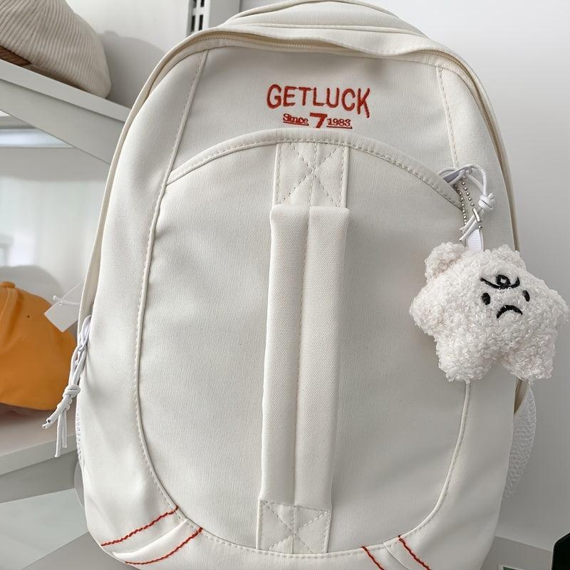 Leisure Nylon Backpack College Couple Retro Style SchoolBag