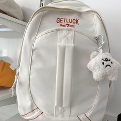 Leisure Nylon Backpack College Couple Retro Style SchoolBag
