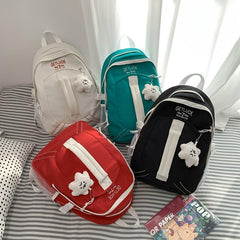 Leisure Nylon Backpack College Couple Retro Style SchoolBag