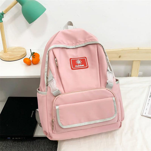 Large Capacity Adjustable Solid Travel Backpack for Students