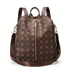 Multifunctional Backpack Handbag Sling Bag 3 In 1 Use Bag Plaid Pattern Bag