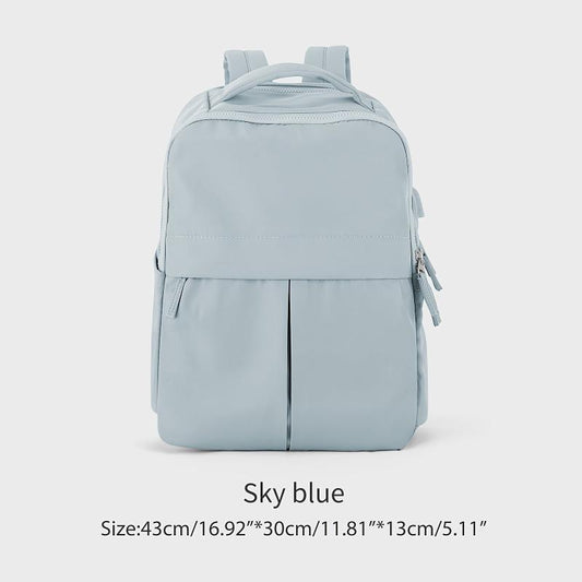 Men's Large Capacity Computer Backpack with USB Charging Port
