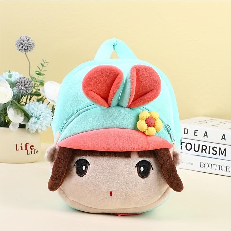 Cartoon Girl Shape Kids Backpack for Kindergarten Students