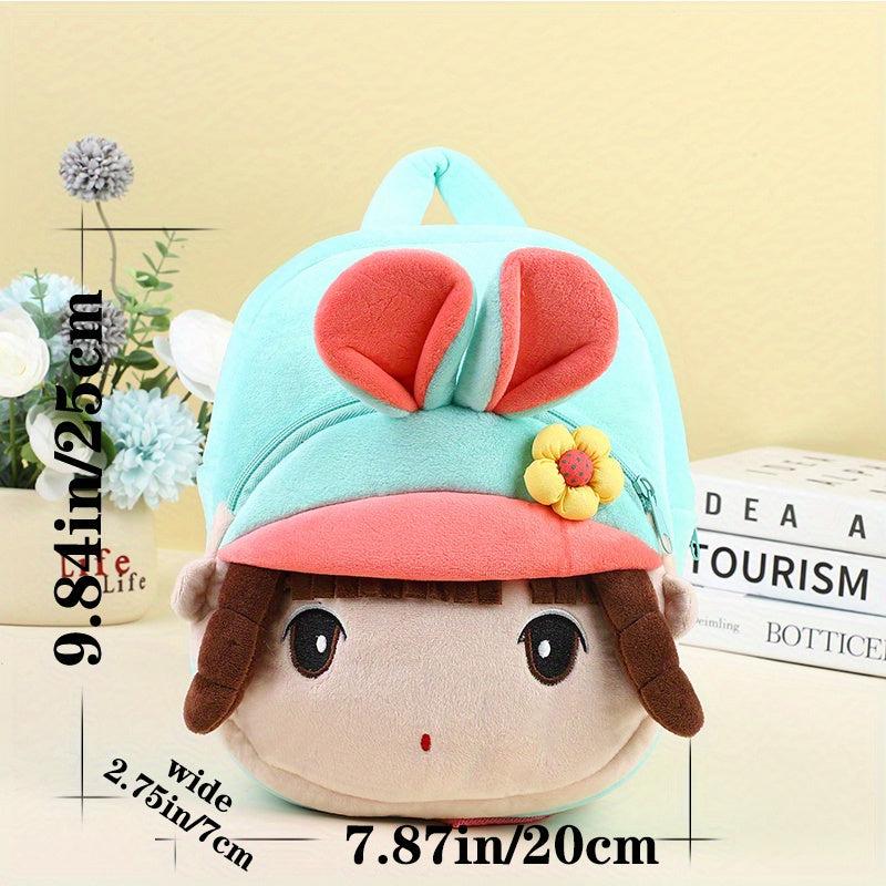 Cartoon Girl Shape Kids Backpack for Kindergarten Students