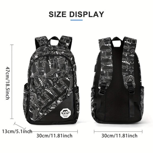 Lightweight College Laptop Backpack Large Capacity Travel Bag