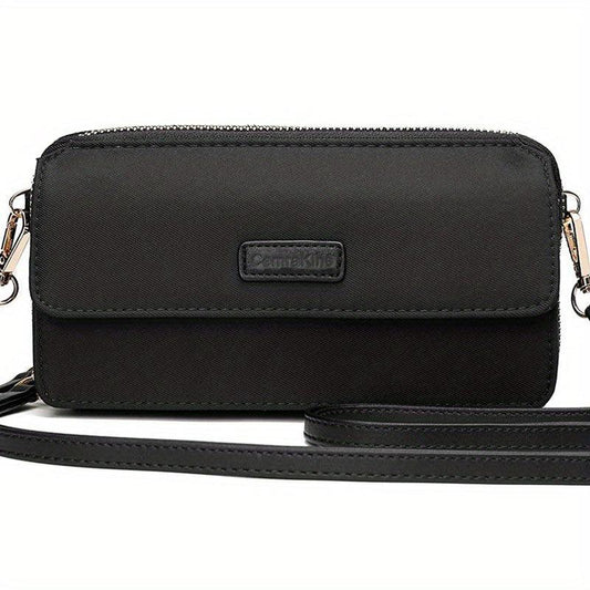 RFID Crossbody Wallet Wristlet Purse in Vegan Leather