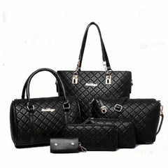 Vintage Rhombus Pattern Briefcase Shoulder Bag Handbag