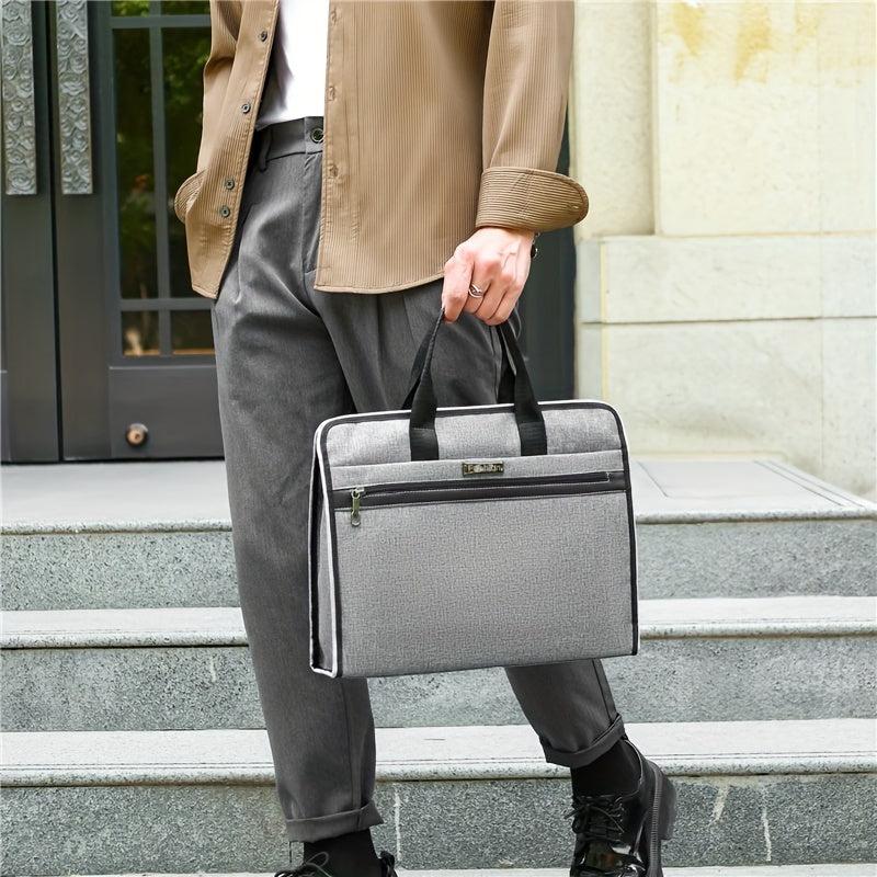 Large Capacity Nylon Briefcase for Office Meetings
