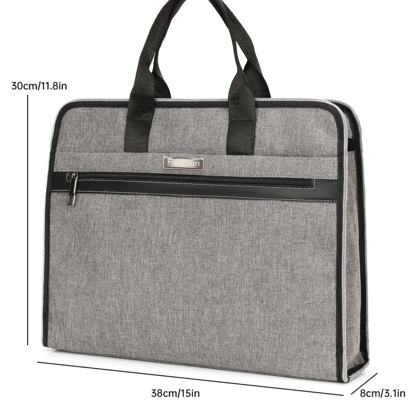 Large Capacity Nylon Briefcase for Office Meetings