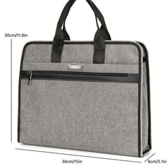 Large Capacity Nylon Briefcase for Office Meetings