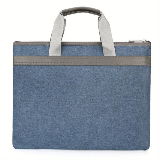 Waterproof Nylon Briefcase Zippered Document Organizer Handbag