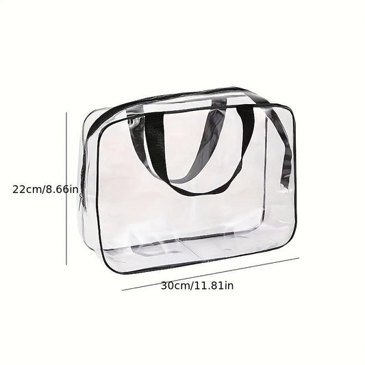 Casual Portable Toiletry Bag PVC Make-up Pouch Travel Storage Beauty Case