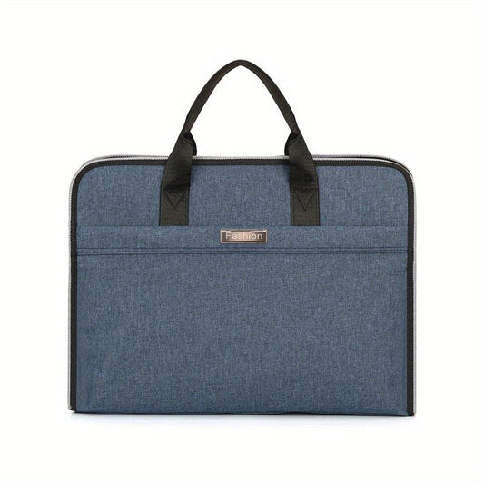 Nylon Briefcase Document Organizer Office Bag