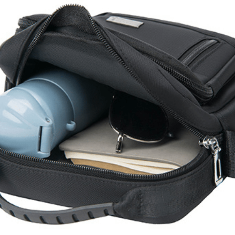 Men's Vertical Crossbody Bag Multifunctional Shoulder Briefcase