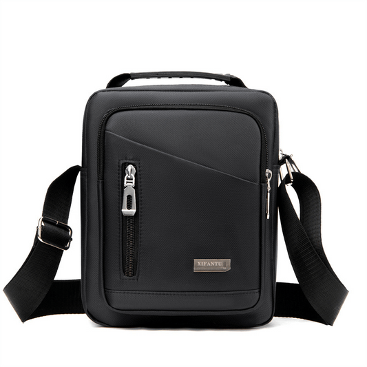 Men's Vertical Crossbody Bag Multifunctional Shoulder Briefcase
