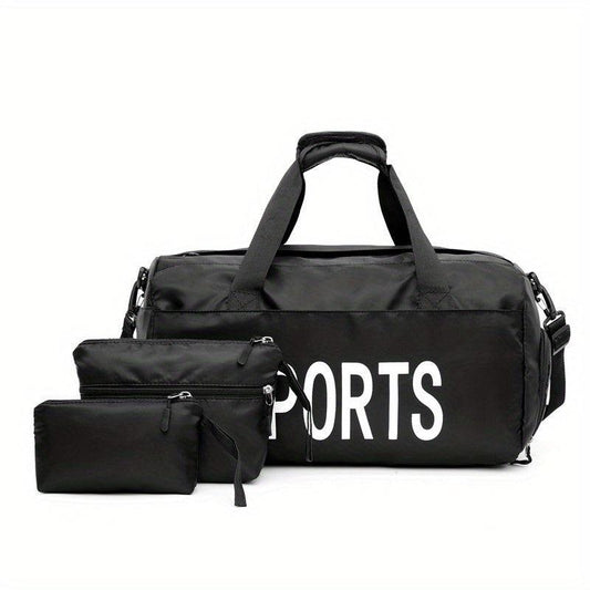 3-Piece Women's Bag Set: Handbag, Fitness Travel Bag, Mother Bag