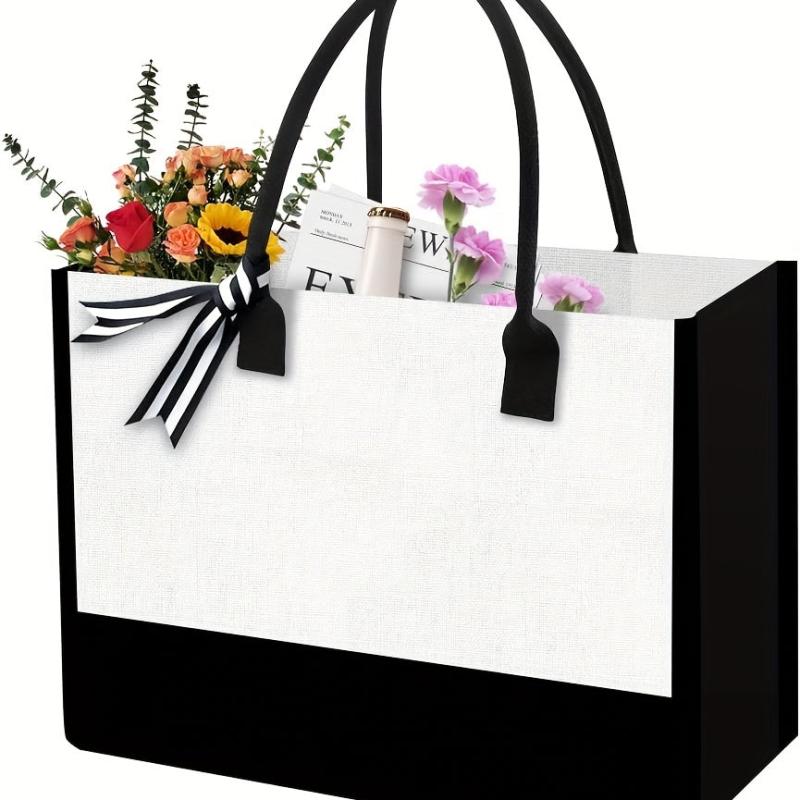 Casual Canvas Clutch Tote Bag with Large Capacity