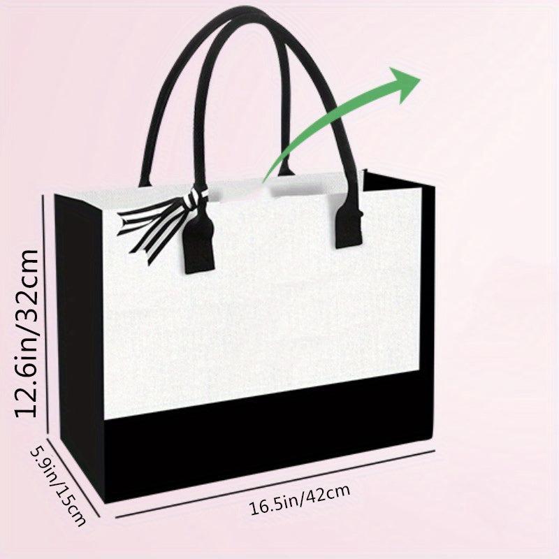 Casual Canvas Clutch Tote Bag with Large Capacity