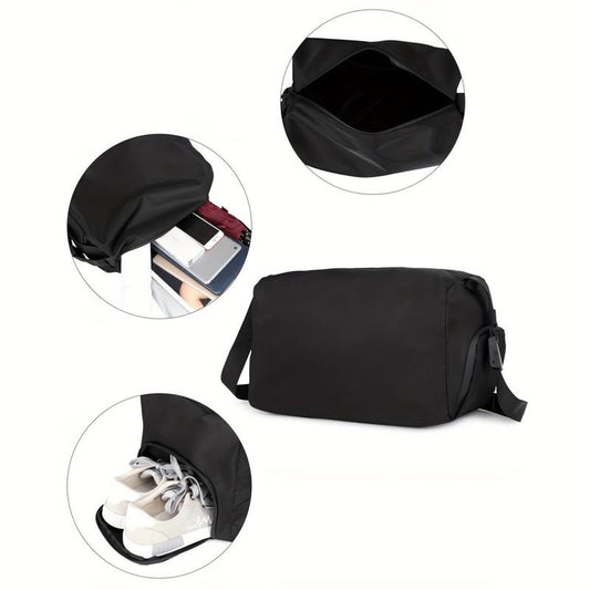 Casual Nylon Crossbody Bag Large Capacity Fitness Messenger Bag