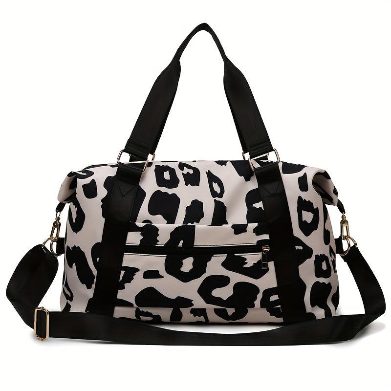 Cow Pattern Travel Large Luggage Bag Waterproof Oxford Cloth Hand held Shoulder