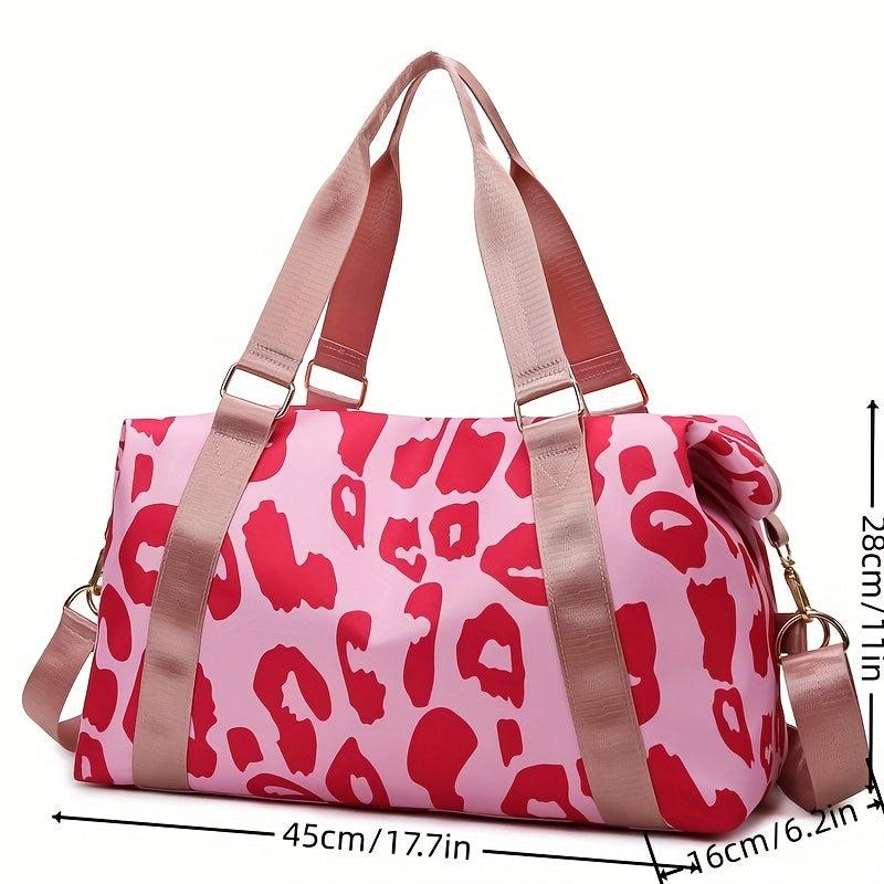Cow Pattern Travel Large Luggage Bag Waterproof Oxford Cloth Hand held Shoulder