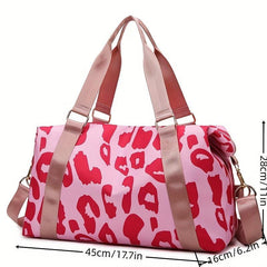 Cow Pattern Travel Large Luggage Bag Waterproof Oxford Cloth Hand held Shoulder