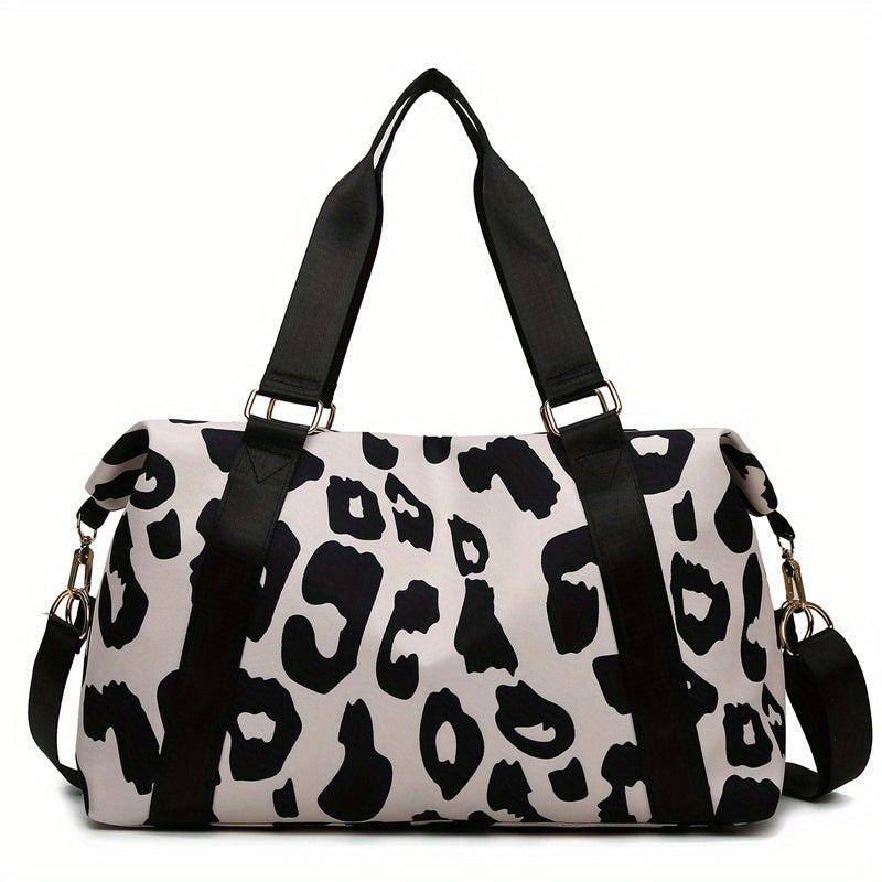 Cow Pattern Travel Large Luggage Bag Waterproof Oxford Cloth Hand held Shoulder