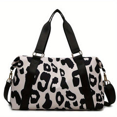 Cow Pattern Travel Large Luggage Bag Waterproof Oxford Cloth Hand held Shoulder