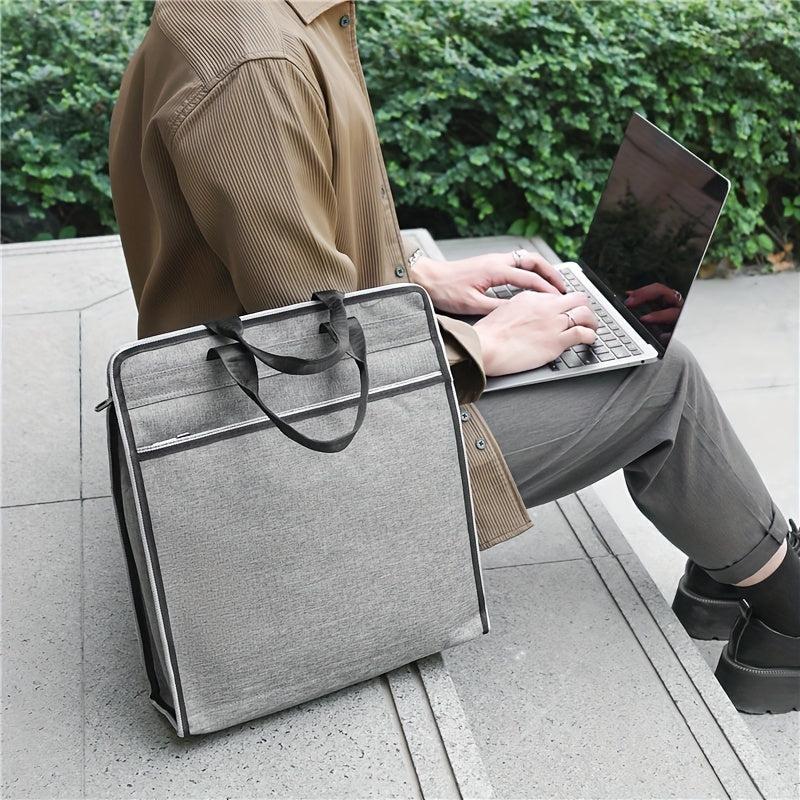 Denim Business Briefcase Handbag for Men Office Organizer Computer Bag