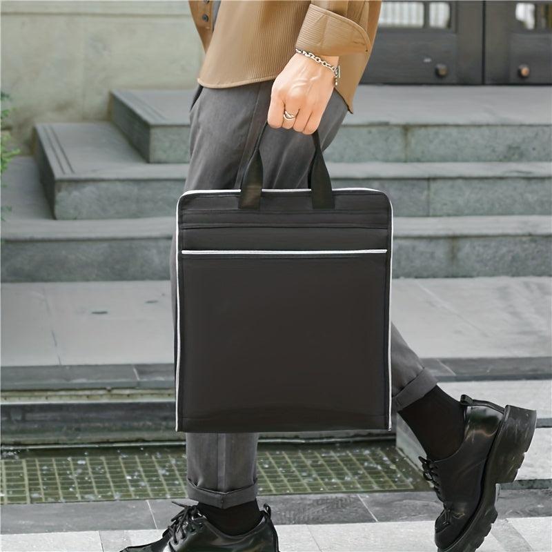 Denim Business Briefcase Handbag for Men Office Organizer Computer Bag