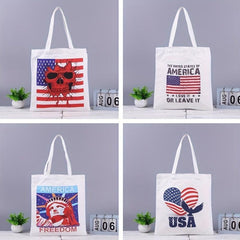 Independence Casual Canvas Tote Bag Large Capacity Shoulder Bag