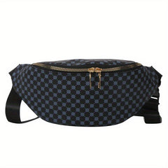 Vintage Geometric Print Chest Bag Retro Crossbody Bag Women's Casual Sling Purse