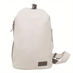 Vintage PU Leather Chest Bag Anti theft Crossbody Bag