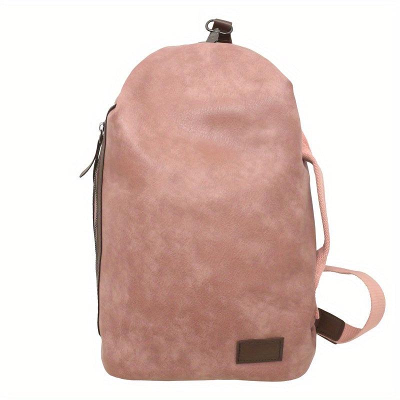 Vintage PU Leather Chest Bag Anti theft Crossbody Bag