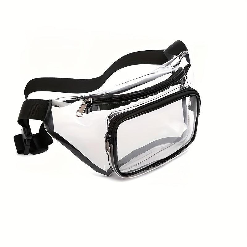 Clear Waterproof Durable Chest Bag PVC Fanny Pack Beach Sport Zipper
