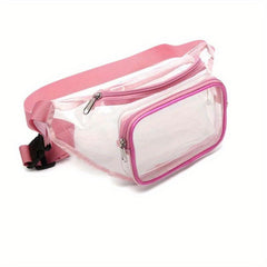 Clear Waterproof Durable Chest Bag PVC Fanny Pack Beach Sport Zipper