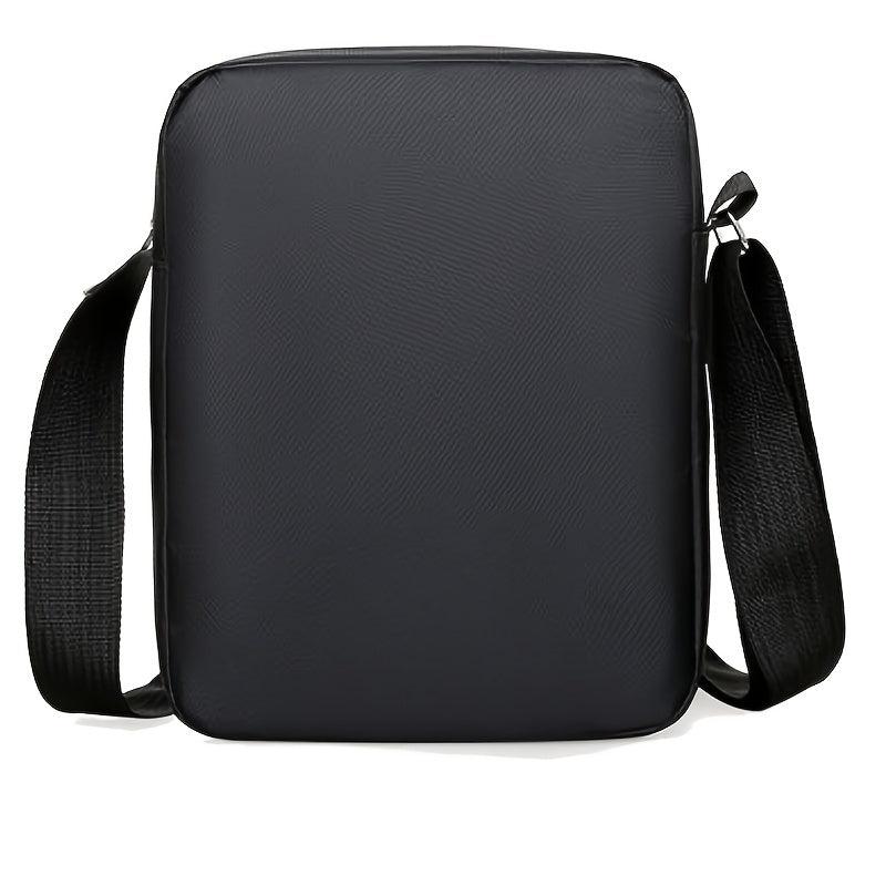 Men's Large Capacity Nylon Messenger Bag with Shoulder Strap