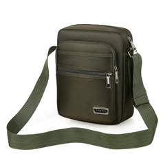 Men's Large Capacity Nylon Messenger Bag with Shoulder Strap