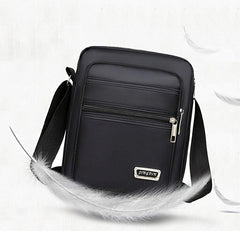 Men's Large Capacity Nylon Messenger Bag with Shoulder Strap