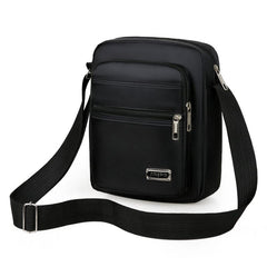 Men's Large Capacity Nylon Messenger Bag with Shoulder Strap