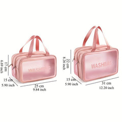 Large Capacity Toiletry Bag Dry Wet Separation Cosmetics Bag Waterproof Storage