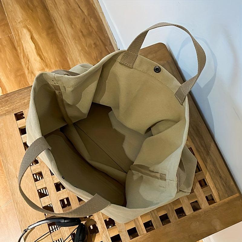 Casual Large Shoulder Bag Alphabet Print Handbag