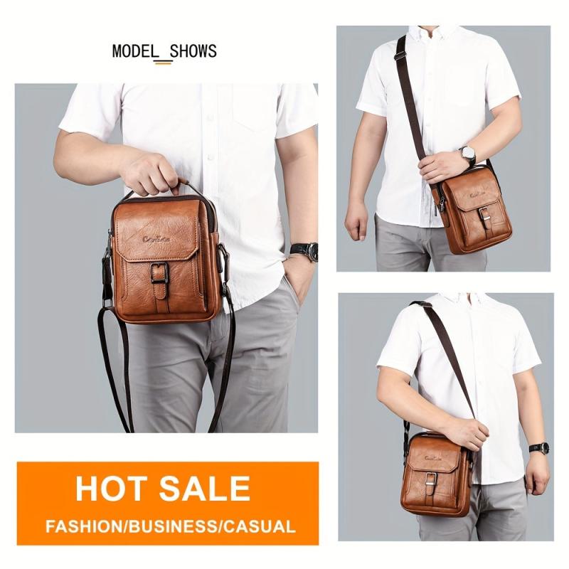 Men's Waterproof Business Shoulder Bag Crossbody Handbag