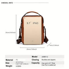 Men's Waterproof Business Shoulder Bag Crossbody Handbag