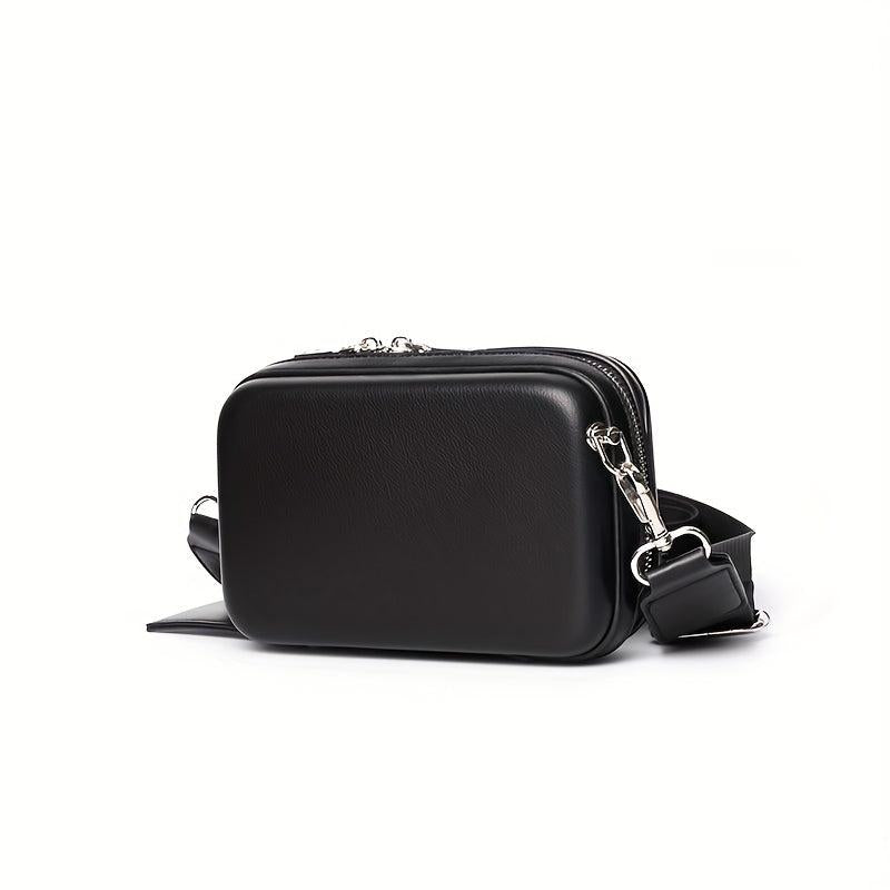 Men's Casual Crossbody Bag Messenger Bag Small Square Shoulder Bag