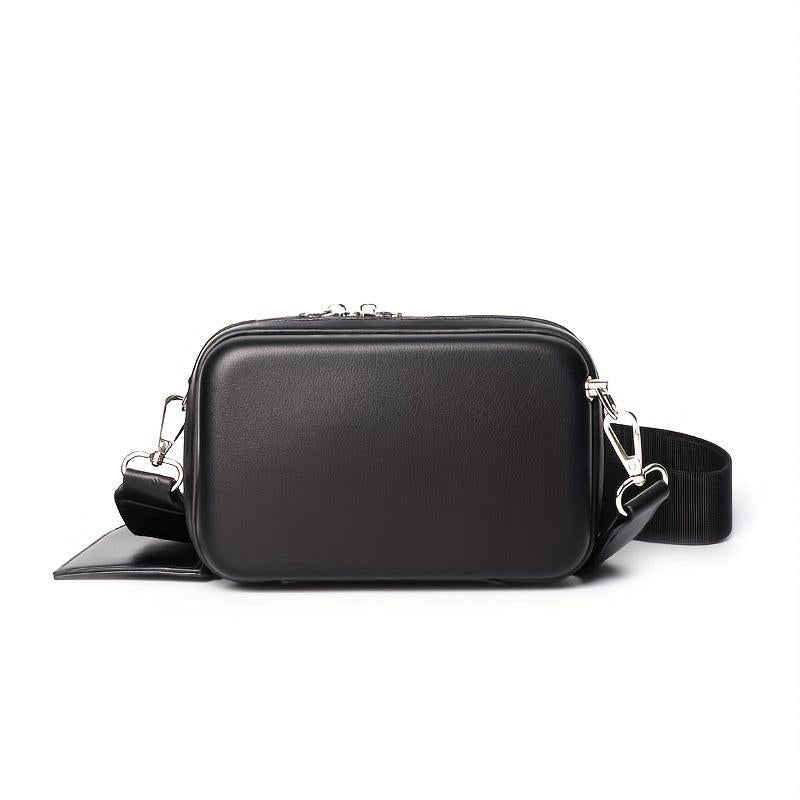Men's Casual Crossbody Bag Messenger Bag Small Square Shoulder Bag
