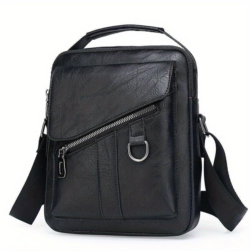Leather Crossbody Chest Bag Business Sling Messenger Tote Travel Bag