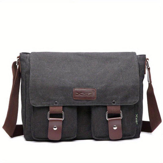 Men's Canvas Shoulder Casual Messenger Bag Gift For Father