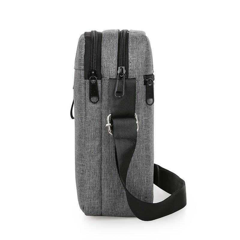 Men's Oxford Shoulder Bag Crossbody Briefcase Canvas Backpack