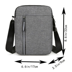Men's Oxford Shoulder Bag Crossbody Briefcase Canvas Backpack